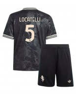 Juventus Manuel Locatelli #5 Alternativní dres pro děti 2025-26 Krátký Rukáv (+ trenýrky)